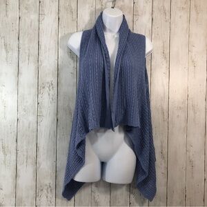 Jenny Waterfall Sweater Blue Vest L
